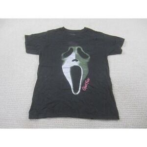 Ghost‎ Face Shirt Mens Small Black Icon of Halloween Scream Horror Graphic Tee